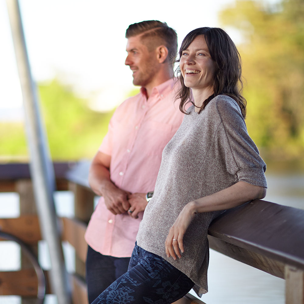 Couple on the pier